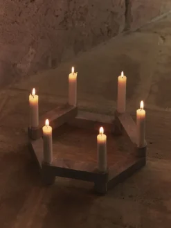 Candelabro Newel modul 6 piezas, Travertine