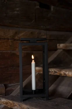 Candelabro para vela Ernst 16x43 cm, Negro