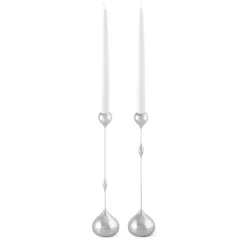 Candelabro Tender Candelabro alto, Níquel