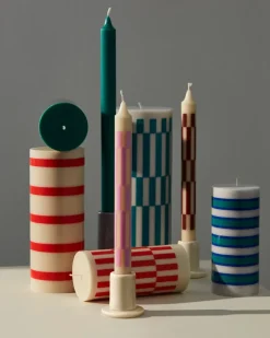 Candelabro Tube 5 cm, Off-white