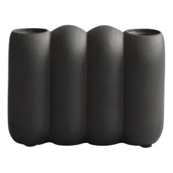 Candelabro Tube Coffee, 11x14,5 cm