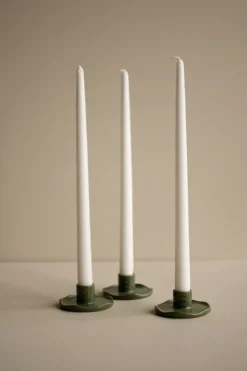 Candelabro Wave, Verde brillante
