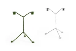 Candelabro Wire, Green
