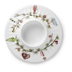 Canelabro para vela gruesa Hammershøi Christmas Ø13 cm, Blanco
