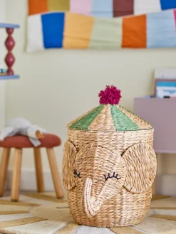 Cesta con tapa Bobo 35x50 cm, Natural