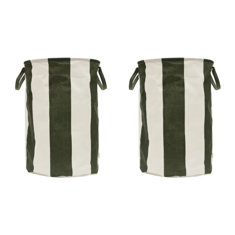 Cesta de almacenamiento Kara large Ø38x54 cm, Dark Green