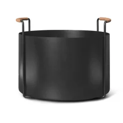 Cesta para leña Port, Black