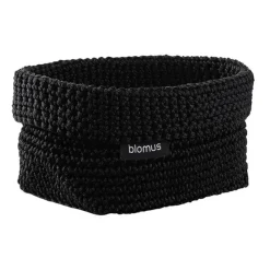 Cesta textil Tela M 10x15 cm, negro