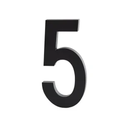 Cifra de aluminio Design Letters 50 mm, 5