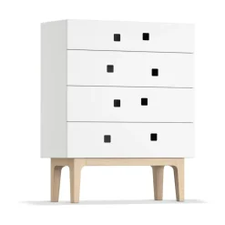 Cómoda Peep B3, Blanco, roble pigmentado blanco