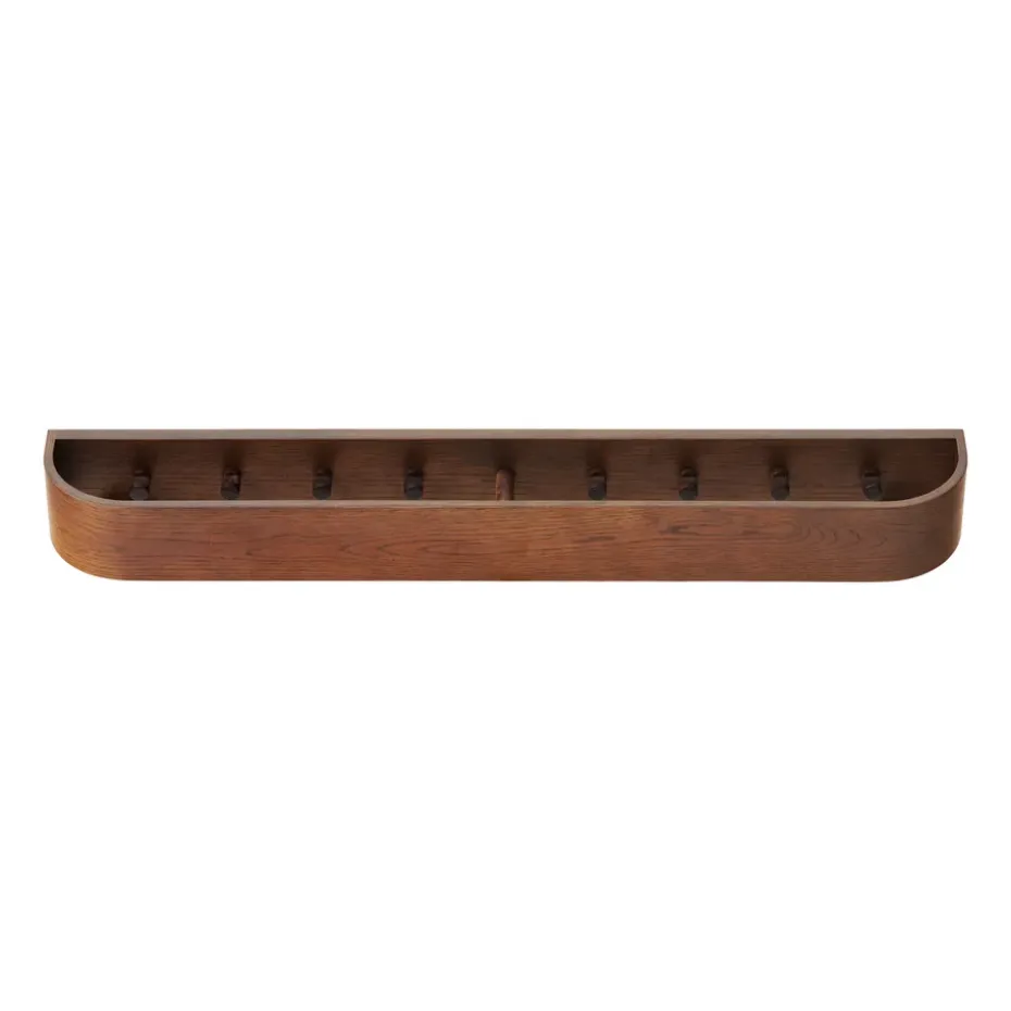 Colgador de ropa Epoch 79 cm., Roble teñido oscuro