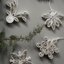 Colgante de navidad Paper Angel, blanco