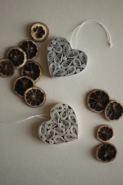 Corazón de papel 8 cm, Topo