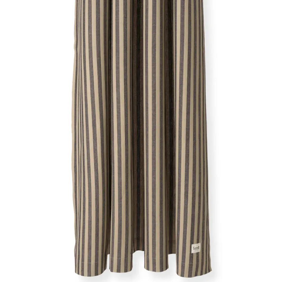 Cortina de baño Chambray, Sand-black