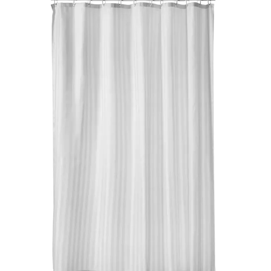 Cortina de baño Jacquard blanco, 180x200 cm
