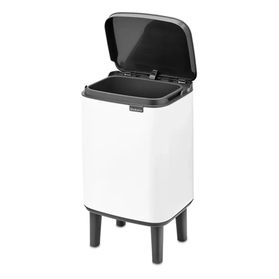 Cubo de basura Bo alto 4 L, Blanco