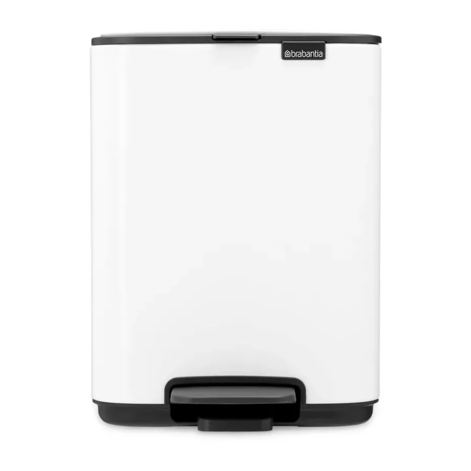 Cubo de basura con pedal Bo 4 L, Blanco