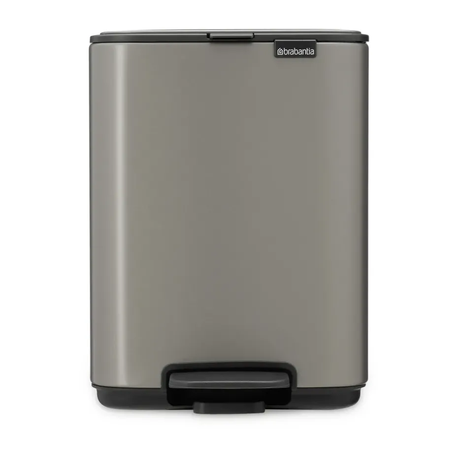 Cubo de basura con pedal Bo 4 L, Platino