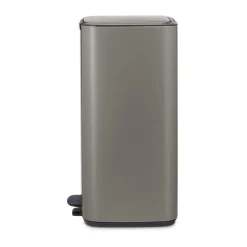 Cubo de basura con pedal Bo 30 L, Platino
