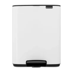 Cubo de basura con pedal Bo 12 L, Blanco