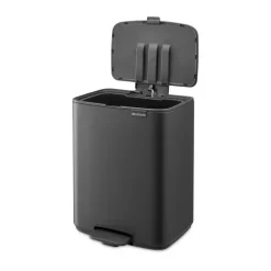 Cubo de basura con pedal Bo 12 L, Mineral Infinite Grey