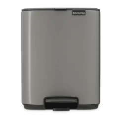 Cubo de basura con pedal Bo 7 L, Platino