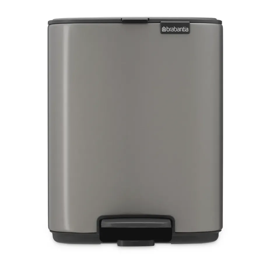 Cubo de basura con pedal Bo 7 L, Platino
