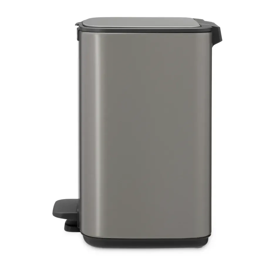 Cubo de basura con pedal Bo 7 L, Platino