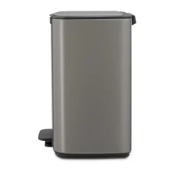 Cubo de basura con pedal Bo 12 L, Platino