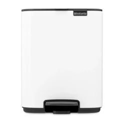 Cubo de basura con pedal Bo 7 L, Blanco