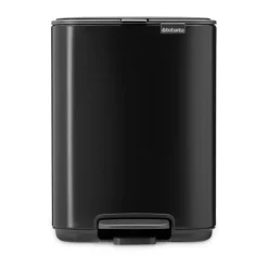 Cubo de basura con pedal Bo 4 L, Negro mate