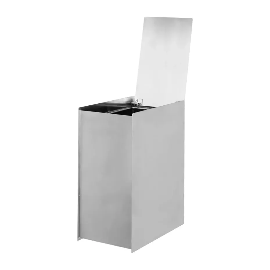 Cubo de basura Sama, Brushed stainless steel