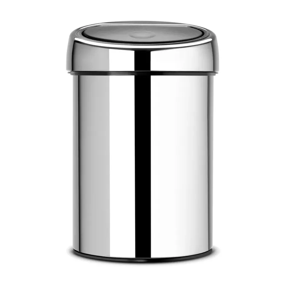 Cubo de basura Touch Bin, 3L, acero brillante