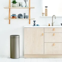 Cubo de basura Touch Bin, 30 L, platino