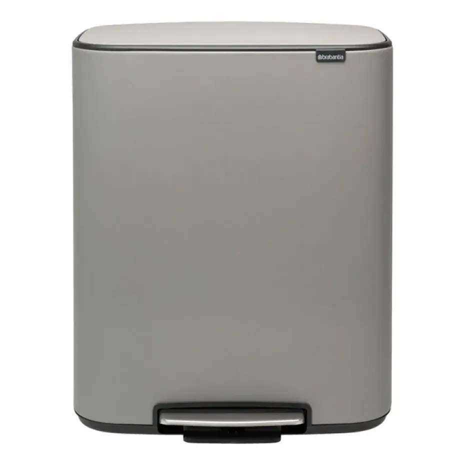 Cubo de pedal Bo 60 L, Mineral concrete grey