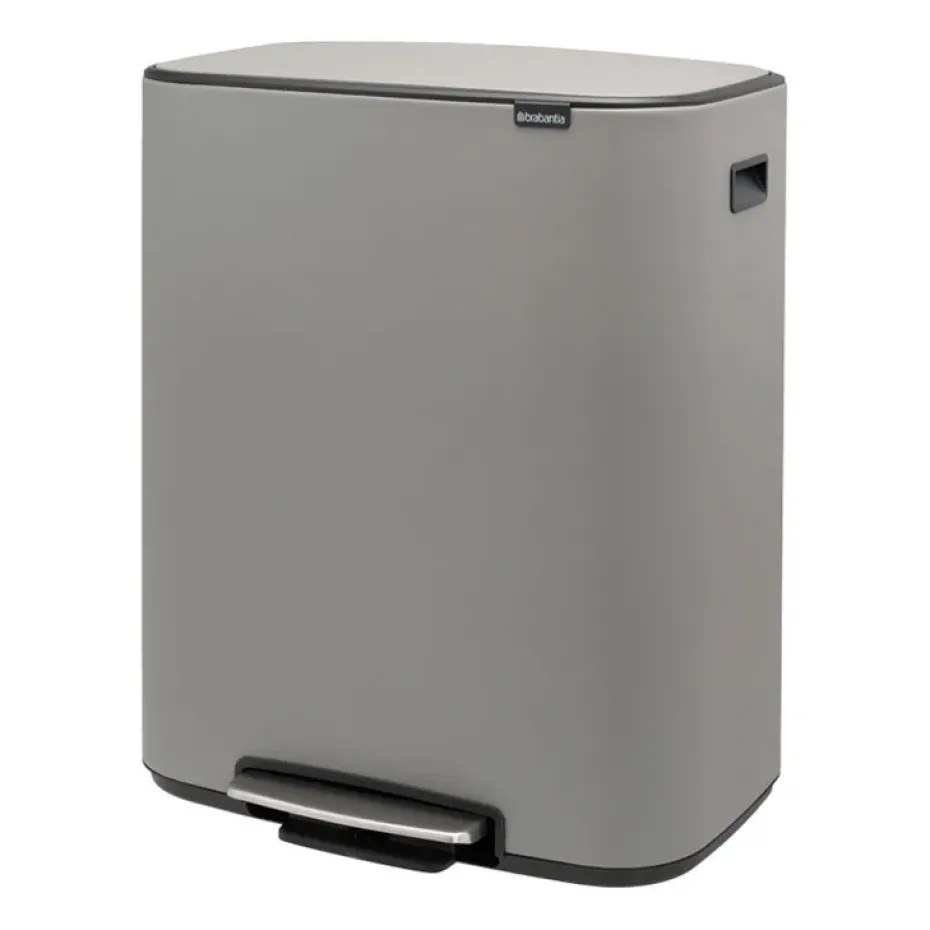 Cubo de pedal Bo 60 L, Mineral concrete grey