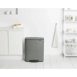 Cubo de pedal Bo 60 L, Mineral concrete grey