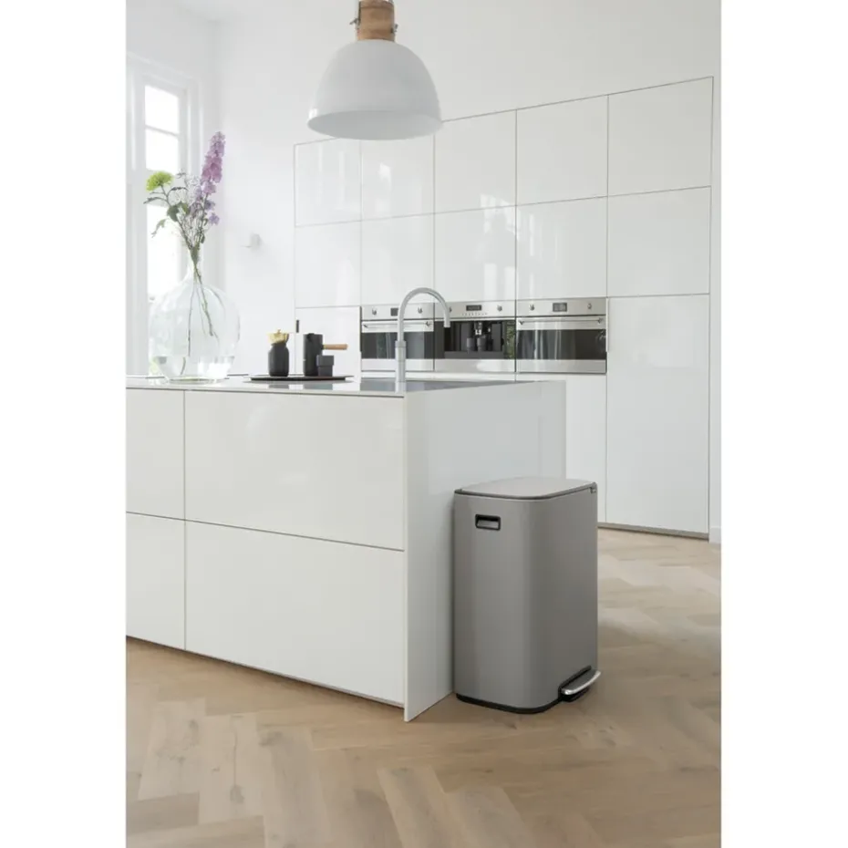Cubo de pedal Bo 60 L, Mineral concrete grey