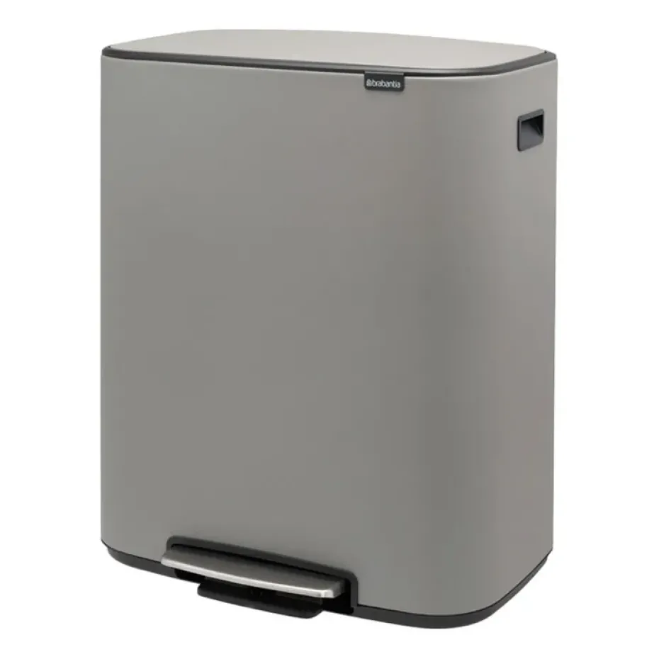Cubo de pedal Bo 2x30 L, Mineral concrete grey