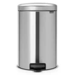 Cubo de pedal newIcon 20L, Matt steel