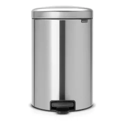 Cubo de pedal newIcon 20L, Matt steel fingerprint proof