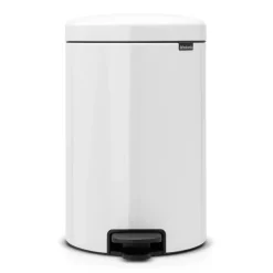 Cubo de pedal newIcon 20L, White (blanco)