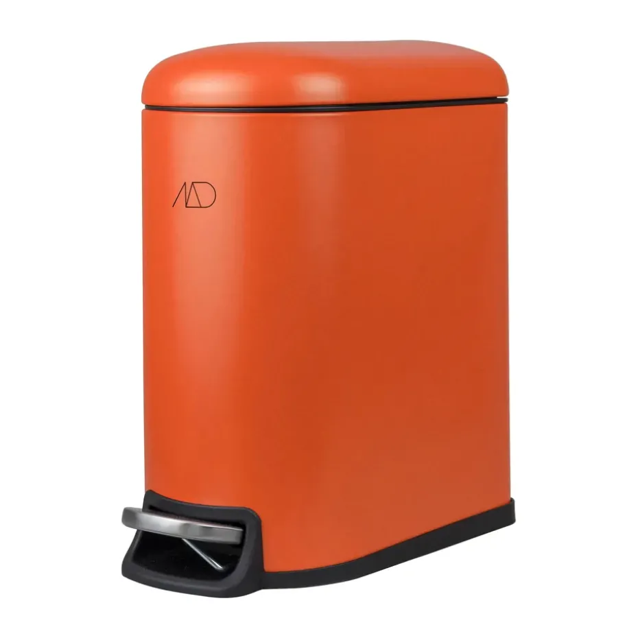 Cubo pedal Mini-Walther 5 L, Naranja