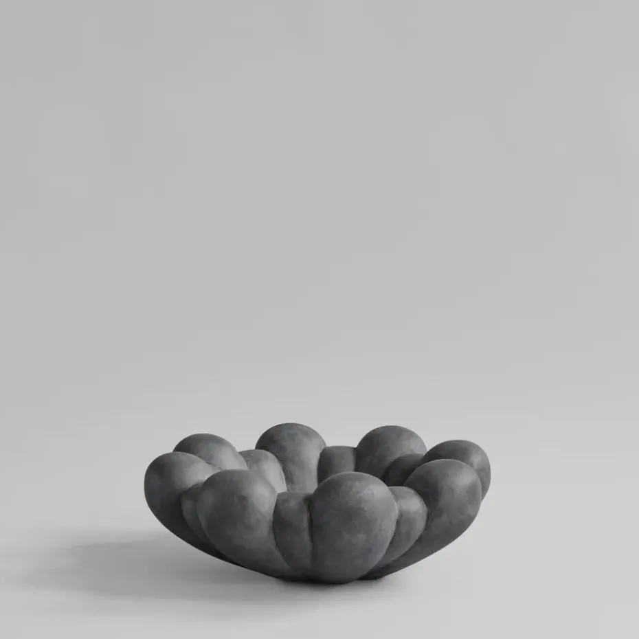 Cuenco grande Bloom tray, Gris oscuro