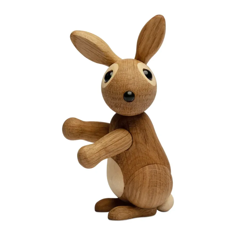 Decoración conejo Bounce 9,5 cm, Roble
