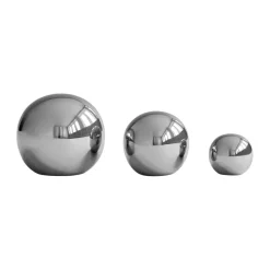 Decoración Gallery Balls 3 piezas, Chrome