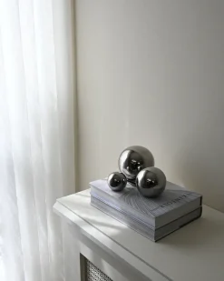 Decoración Gallery Balls 3 piezas, Chrome