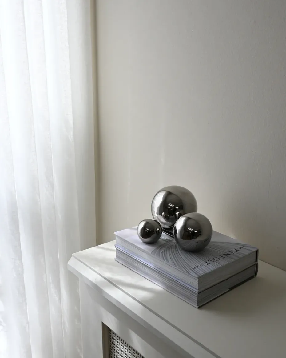 Decoración Gallery Balls 3 piezas, Chrome