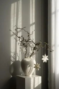 Decoración navideña Aurora 3 piezas, White-brown
