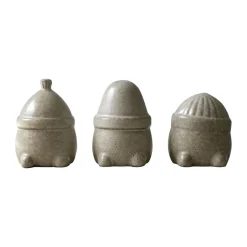 Decoración navideña Hipster Triplets, set de 3, Beige